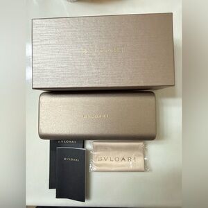 Bvlgari Gold Eyewear Case Set